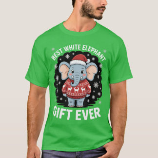 Camiseta Melhor presente Elefante Branco divertido para jog