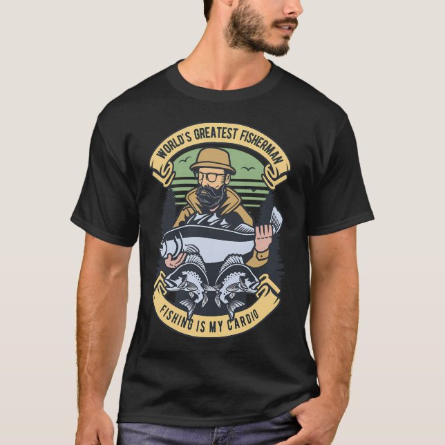 Camiseta melhor presente homem pescador (Frente)