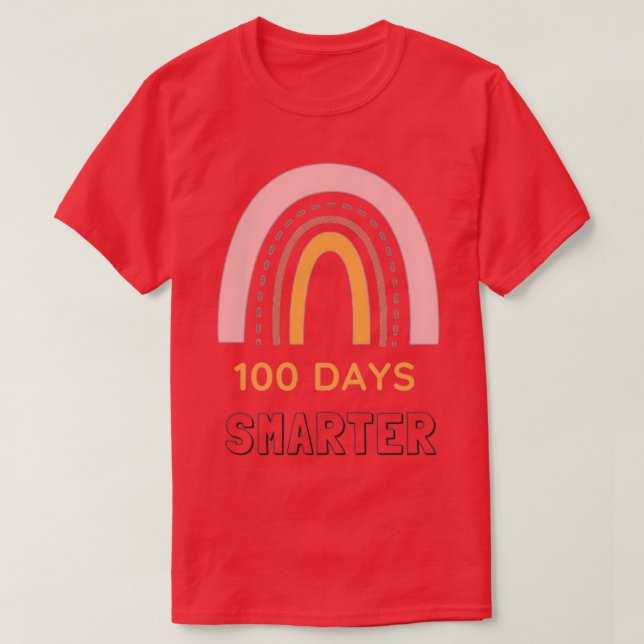 Camiseta Melhor presente para os professores, 100 dias, (Frente do Design)