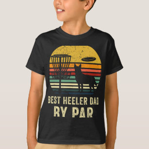 Camiseta Melhor Presente para Pai Cachorro Red Blue Heeler