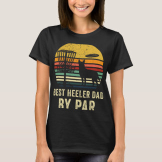 Camiseta Melhor Presente para Pai Red Blue Heeler Cattle Do