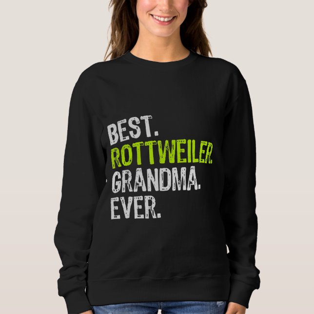 Camiseta Melhor presentes para vovó rottweiler (Frente)