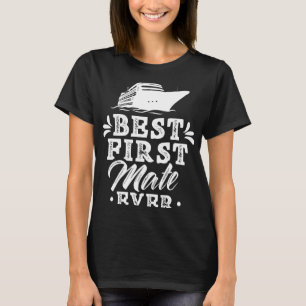 Camiseta Melhor Primeiro Companheiro de Iate Navio Barco