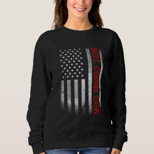 Camiseta Melhor Primo Alguma Vez Vintage Bandeira Americana