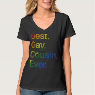 Camiseta Melhor Primo Gay Ever Rainbow Lgbt Pride