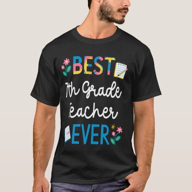 Camiseta Melhor Professor de 7º Ano Já Querido Professor Ap (Frente)
