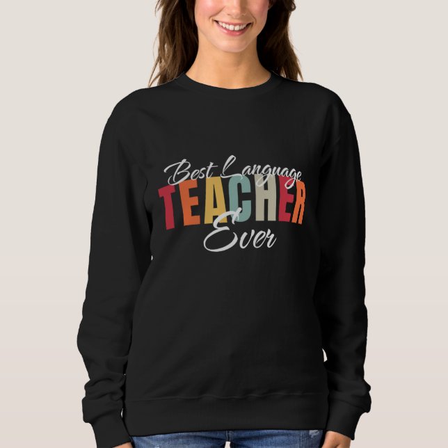 Camiseta Melhor Professor de Idiomas de Todos os Tempos Mel (Frente)