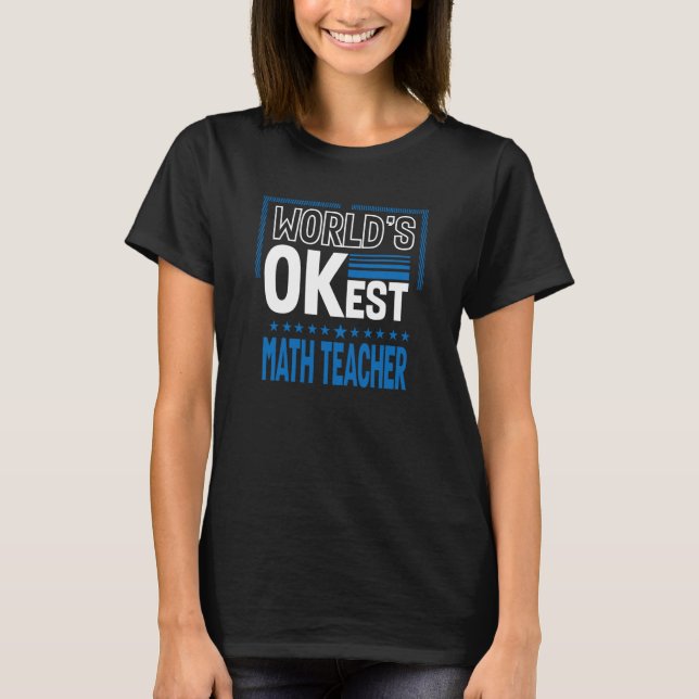 Camiseta Melhor Professor de Matemática do Mundo Professor  (Frente)
