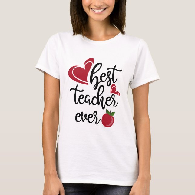 Camiseta Melhor professor de tipografia (Frente)
