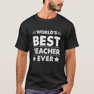 Camiseta Melhor Professor do Mundo de Sempre para Homens Mu