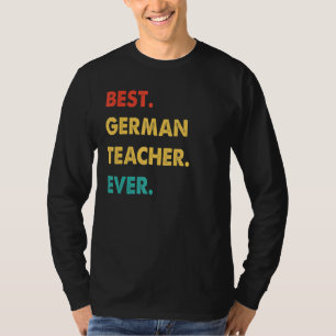 Camiseta Melhor Professora Alemã Retrorista Nunca