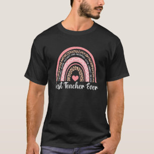 Camiseta Melhor Professora Alguma Vez Boho Arco-Íris De Vol