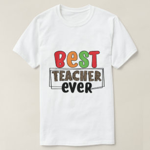 Camiseta Melhor Professora, Apreciação, Excelência, Ensino