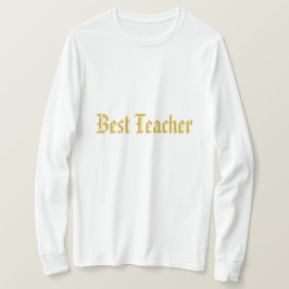 Camiseta Melhor Professora Branca - Camisa-T