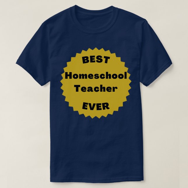 Camiseta Melhor Professora de Escolas Domésticas de Volta a (Frente do Design)
