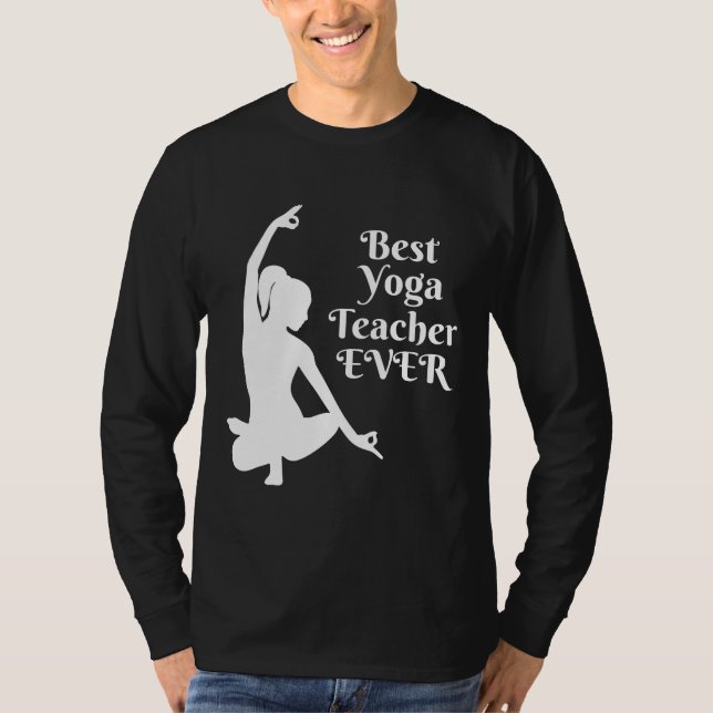 Camiseta Melhor Professora De Ioga Nunca (Frente)
