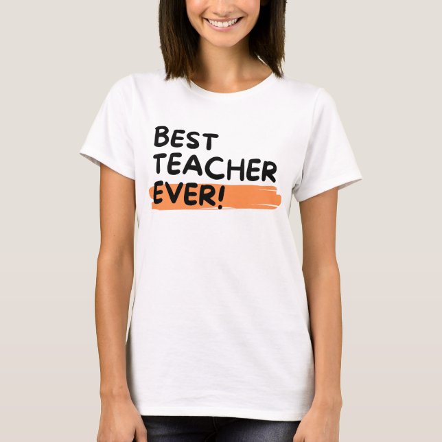 Camiseta Melhor Professora Do Mundo (Frente)