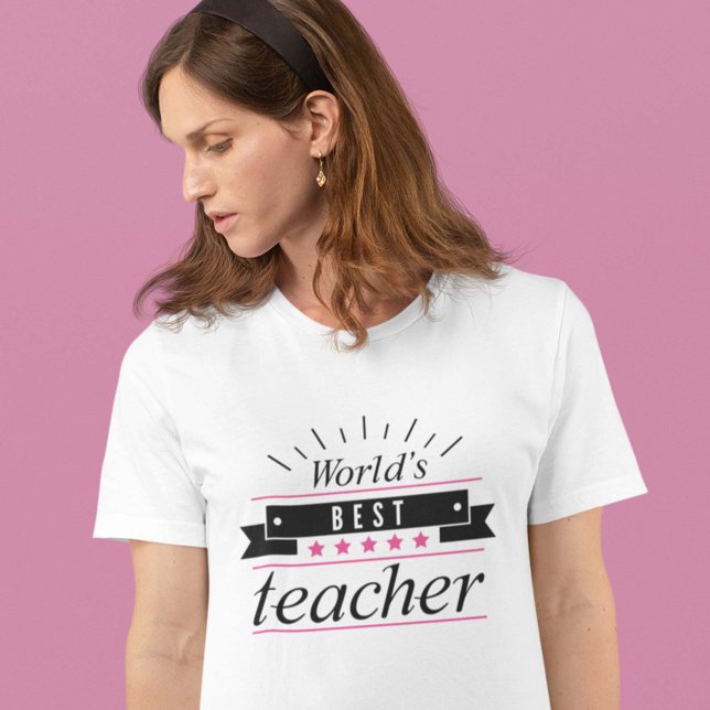Camiseta Melhor Professora do Mundo (World's Best Teacher T-Shirt)