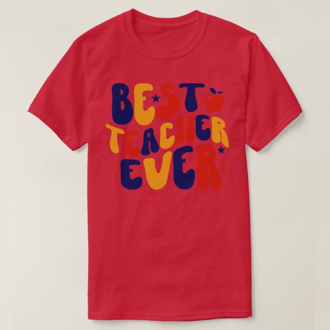 Camiseta Melhor Professora Do Mundo (Frente do Design)