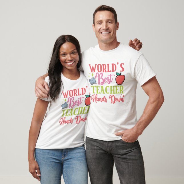 Camiseta Melhor Professora do Mundo (Unissex)