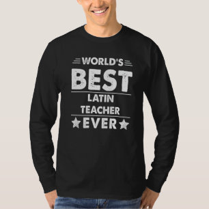 Camiseta Melhor Professora Latino do Mundo em 1° Ano