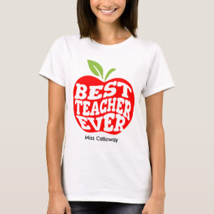Camiseta Melhor Professora Personalizada De Sempre