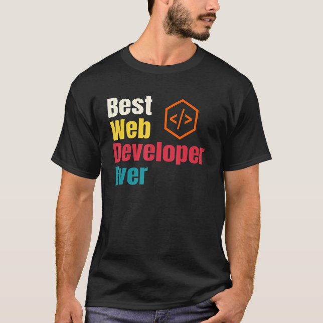Camiseta Melhor Programador de Web Sites Programador de Web (Frente)