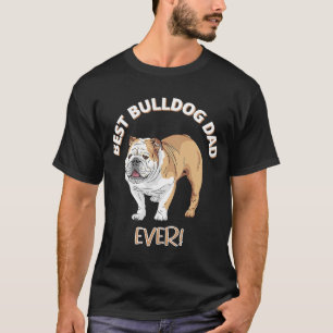Camiseta Melhor Proprietário de Cachorro do Bulldog Pai