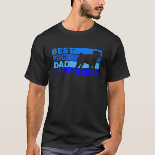Camiseta Melhor Pug Pai de Todos os Tempos Pug