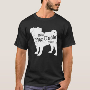 Camiseta Melhor Pug Tio Alguma Vez Orgulhoso Vintage Puppy