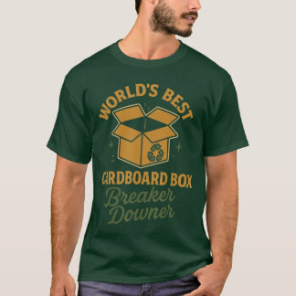 Camiseta Melhor Quebrador de Caixa de Papelão do Mundo Engr