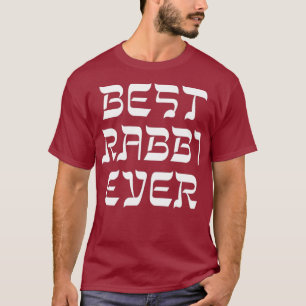 Camiseta Melhor Rabino Nunca Único Hebraico Olhe Obrigado