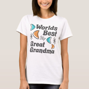 Camiseta Melhor Retrô da Avó Excelente do Mundo