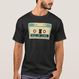Camiseta Melhor Retrô De Vintage Do Leitor De Fita Cassete