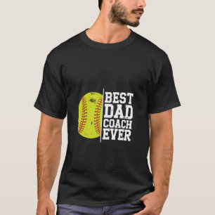 Camiseta Melhor Roupa Esportiva de Softbol de Pai Treinador