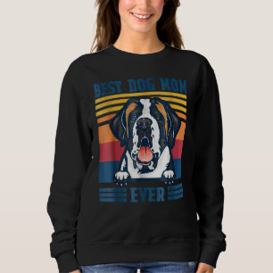 Camiseta Melhor Santo Bernard Mãe Nunca Cachorro Dia de as