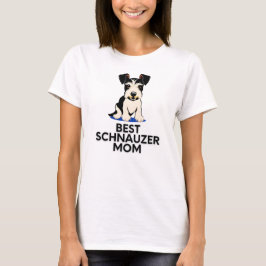 Camiseta Melhor Schnauzer Mãe