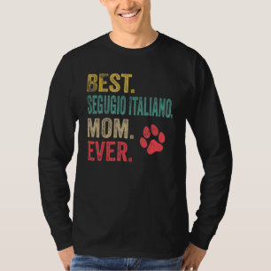 Camiseta Melhor Segugio Italiano Mãe Vintage Cão-Mãe