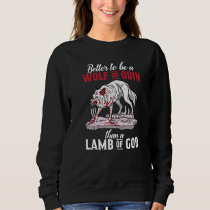 Camiseta Melhor Ser Um Lobo De Odin Do Que Cordeiro De Deus