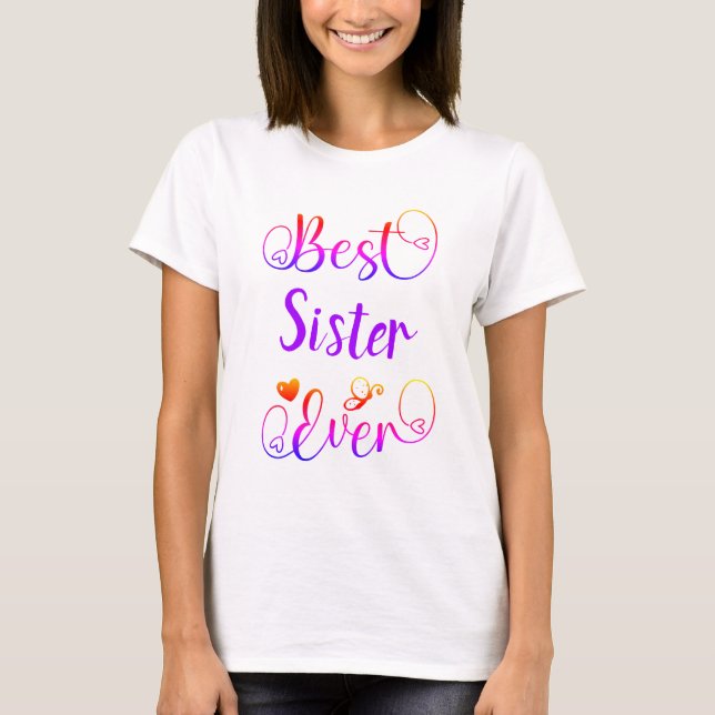 Camiseta Melhor "seu texto" - Script de Tipografia (Frente)