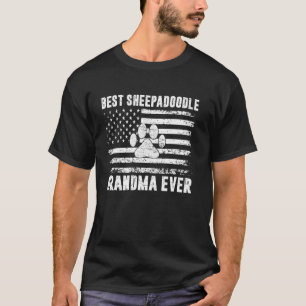 Camiseta Melhor Sheepadoodle Avó Nunca Sheepadoodle