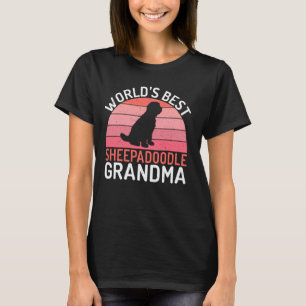 Camiseta Melhor Sheepadoodle vovó Sheepadoodle
