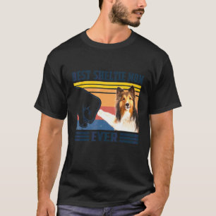 Camiseta Melhor Shetland Sheepdog Shelly Mãe Nunca Cachorro