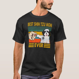 Camiseta Melhor Shih Tzu Mãe Engraçado Proprietário Shih Tz