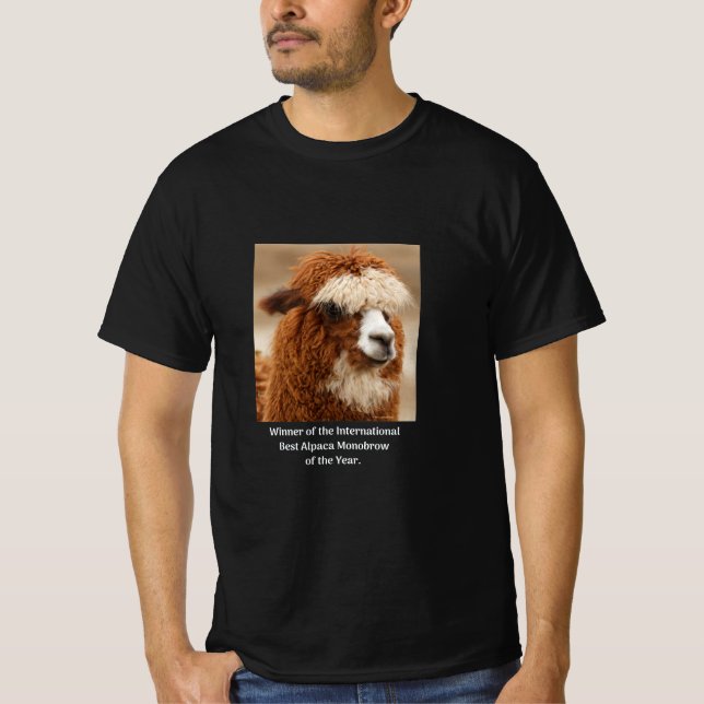 Camiseta Melhor Sobrancelha Única de Alpaca (Frente)