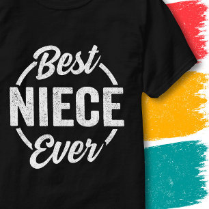 Camiseta Melhor Sobrinha de Todos os Tempos Citação Retro V