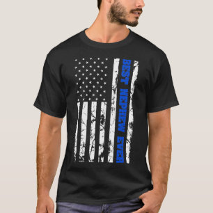 Camiseta Melhor Sobrinho Nos EUA Vintage Flag Família Patri