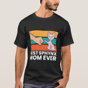 Camiseta Melhor Sphynx Mamãe Nunca Cabeleira Gato Adora Gat