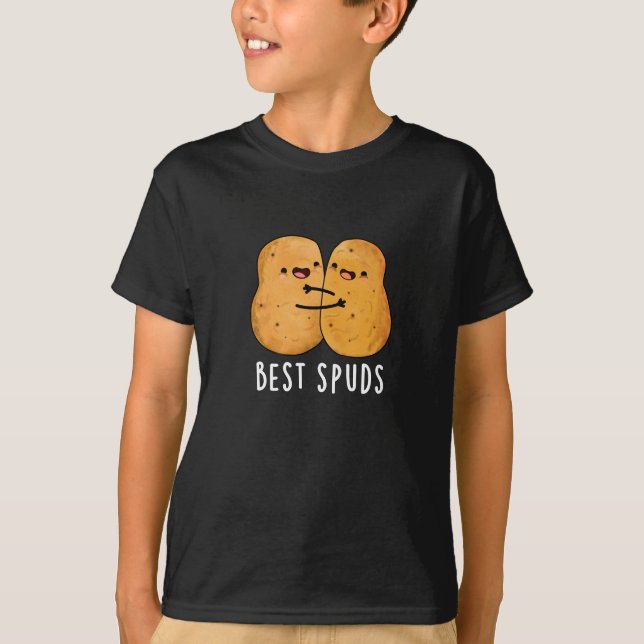 Camiseta Melhor Spuds Engraçados Melhores Amigos Batata Pun (Frente)