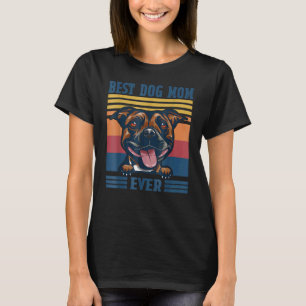 Camiseta Melhor Staffordshire Bull Terrier Mãe Cão Mãe